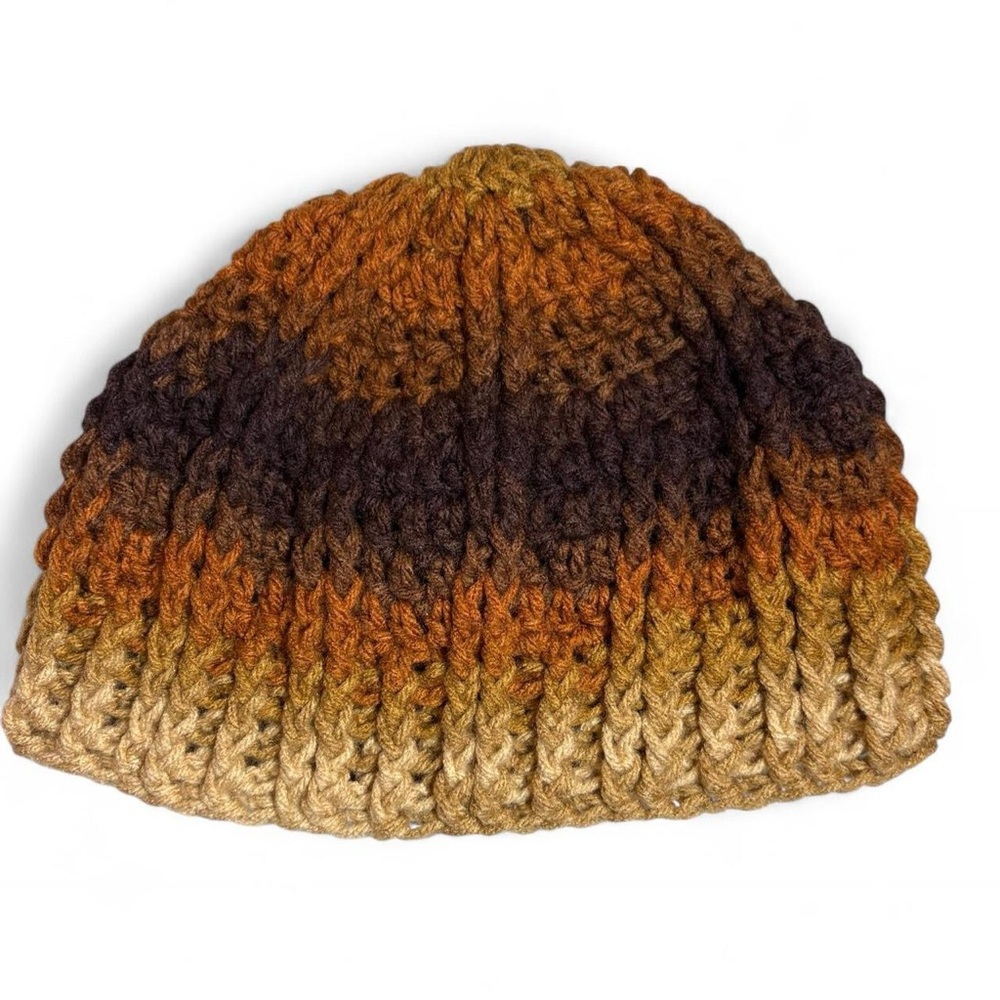 Handmade knit fisherman-style beanie